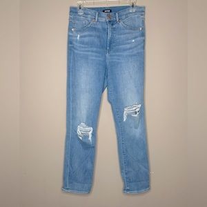 Express Edition Jeans High Rise Straight Leg Blue Size 8R